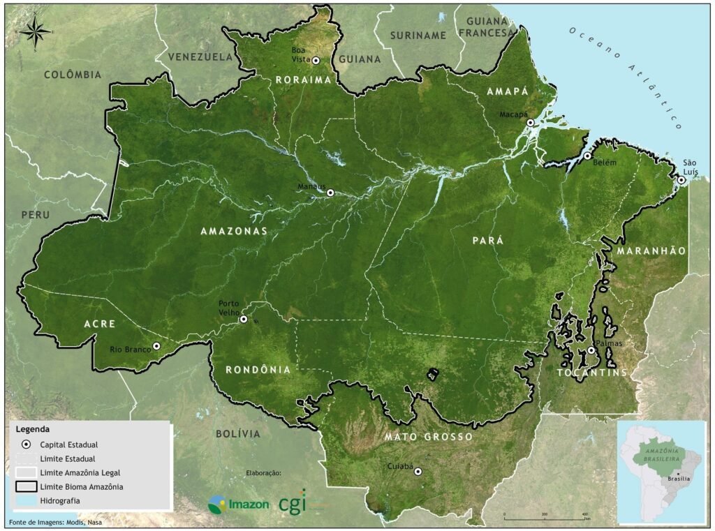 Mapa Amazônia Legal