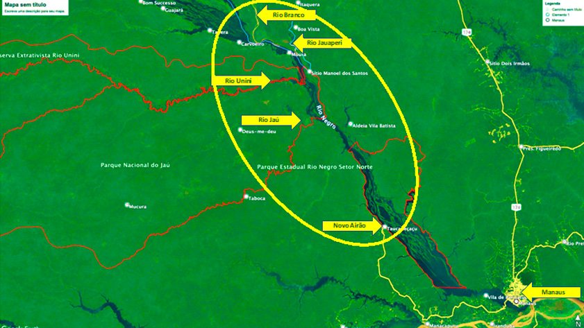 Mapa roteiro 8 dias